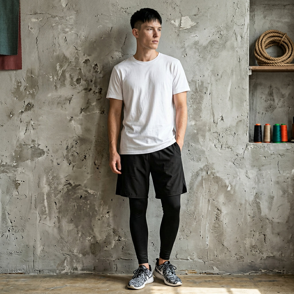 Short hombre con calentador largo Eco